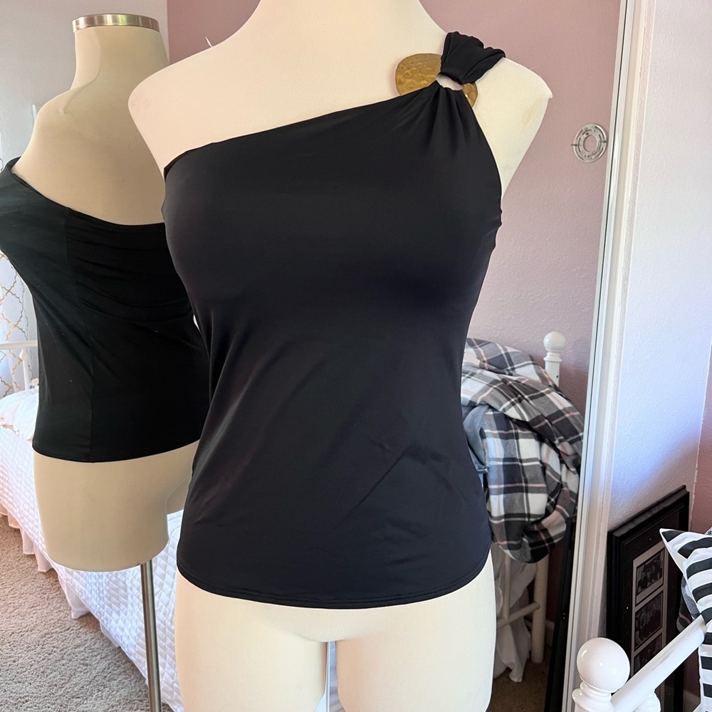 New never worn One shoulder Tankini top